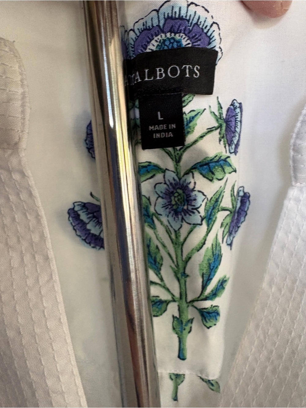 EUC Talbots tunic blouse, sz L - Picture 4 of 7